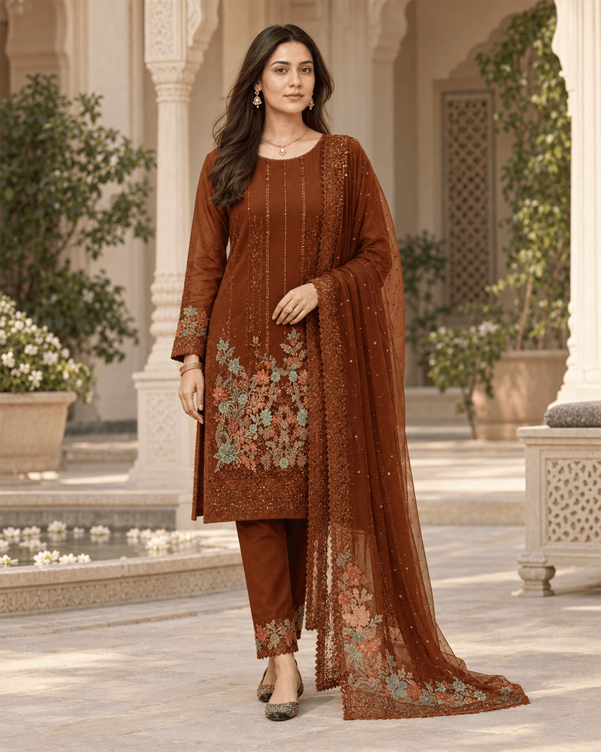Iznik Embroidered Cotton Suit featured image
