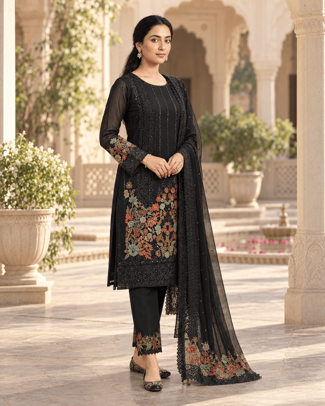 Iznik Embroidered Cotton Suit featured image