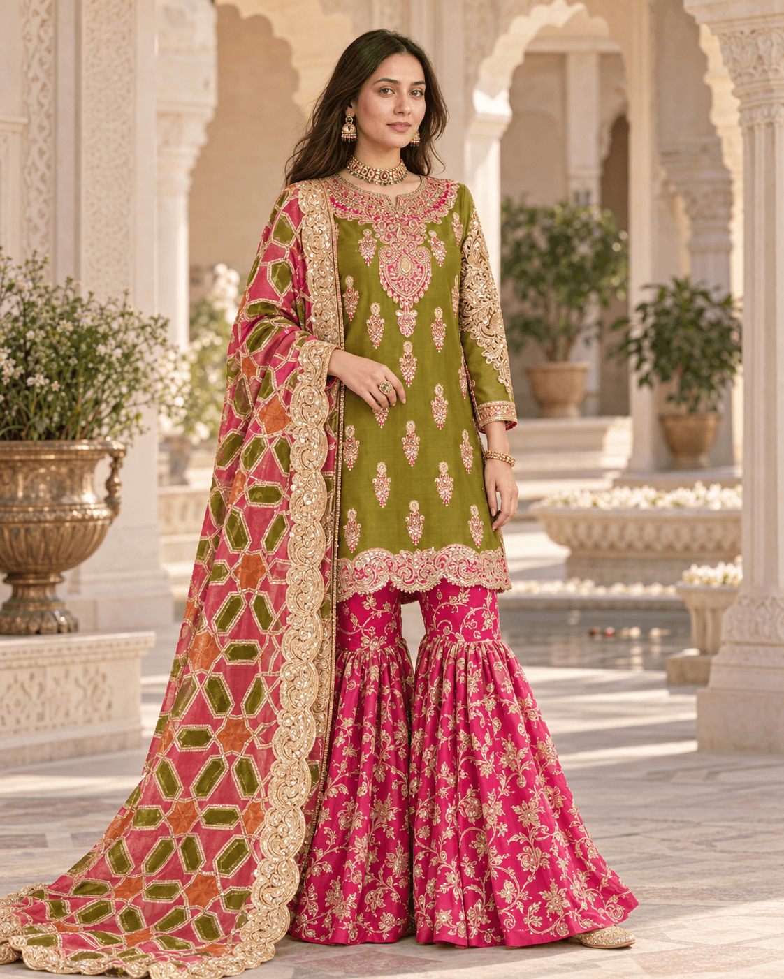Imrozia Luxury Organza Suit | Organza Garara featured image
