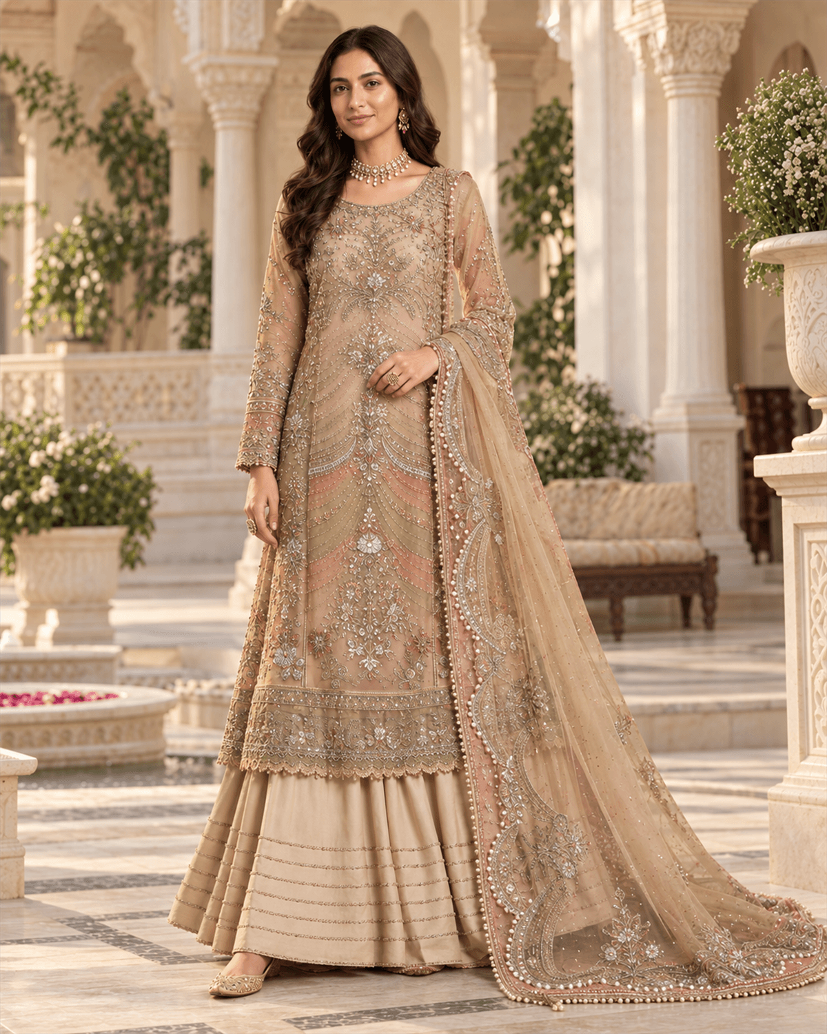 Maria B 09 Luxury Organza Suit | Organza Dupatta & Silk Trouser featured image